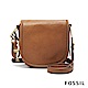 FOSSIL RUMI CROSSBODY 真皮小馬鞍側背包-咖啡色 product thumbnail 1