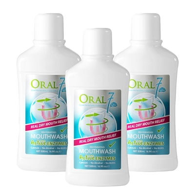 ORAL7 口立淨 酵素護理漱口水 500ml 3入組