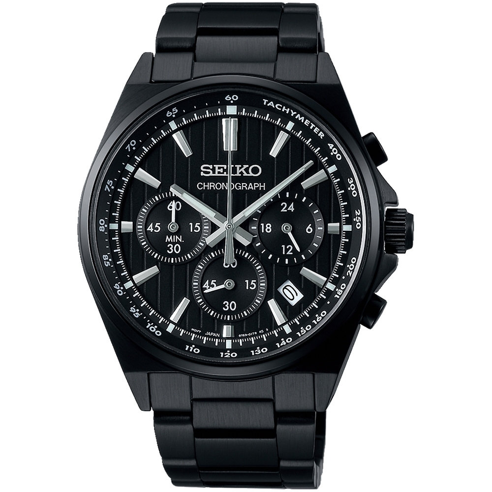 SEIKO精工 CS系列 條紋設計賽車計時手錶 送禮推薦-41mm (SBTR037J/8T63-01T0SD)_SK045