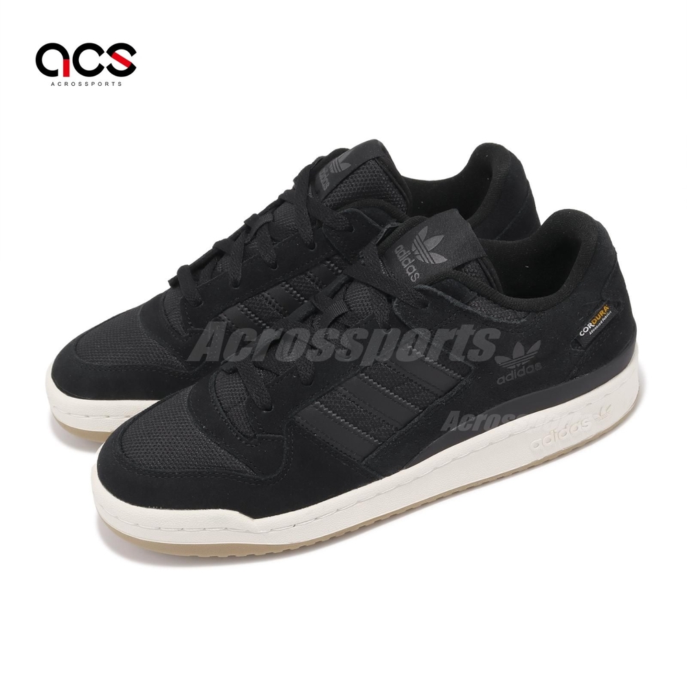 adidas 休閒鞋 Forum Low CL 男鞋 黑 白 麂皮 抗撕裂 膠底 經典 愛迪達 IE7203