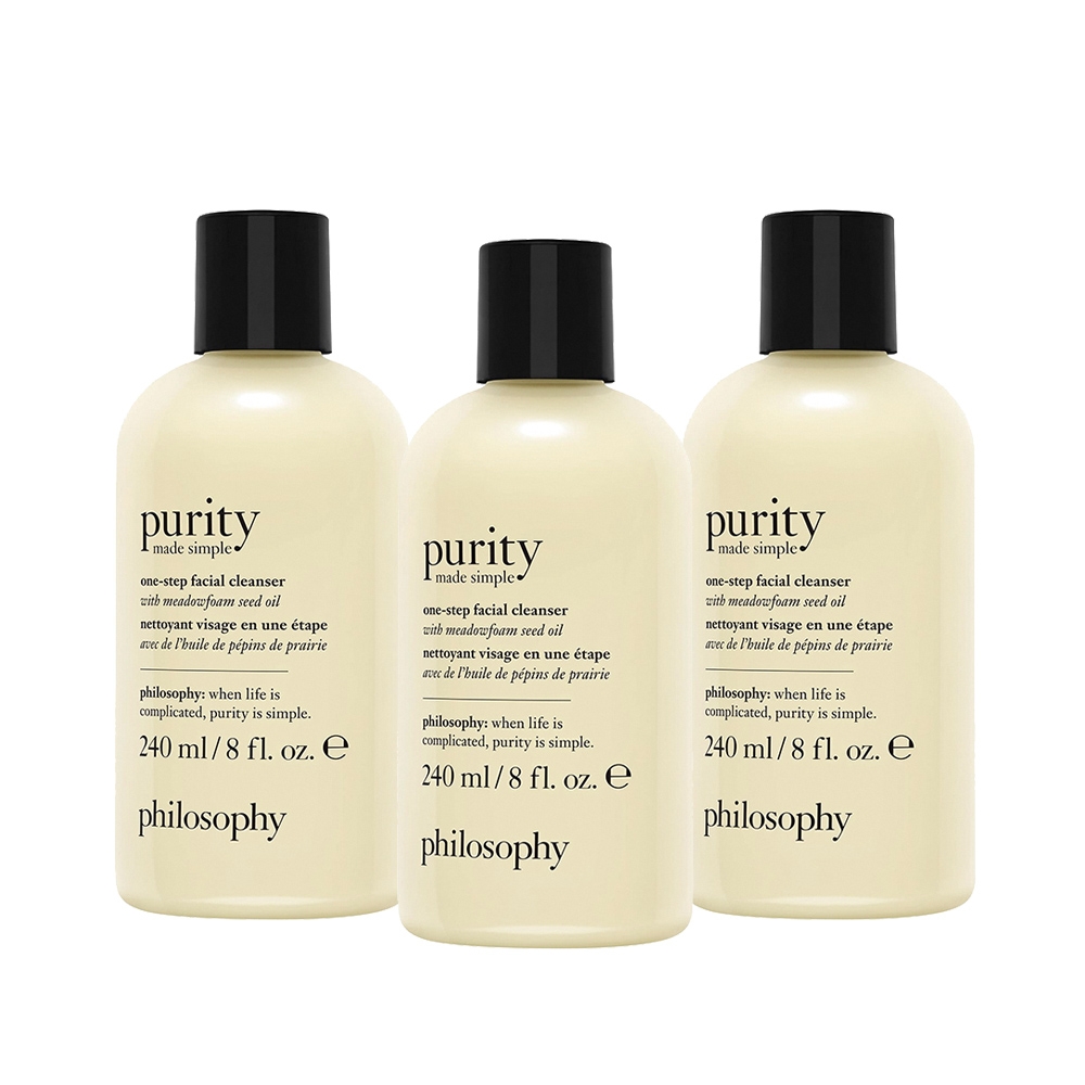 Philosophy 肌膚哲理 純淨清爽3合1洗面乳 240ml 超值3入組