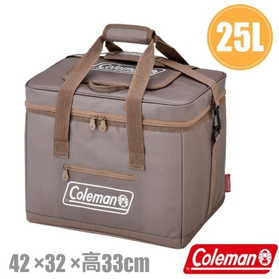 【Coleman】25L灰咖啡終極保冷袋.保冰袋.保溫袋.行動冰桶_CM-06784