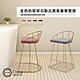 E-home Sigrid希格莉德絨布金框網美吧檯椅-坐高66cm-四色可選 product thumbnail 1