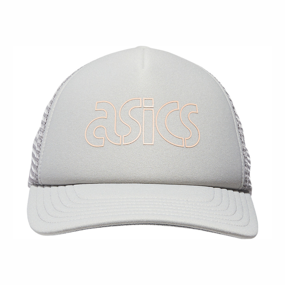 Asics Cap [3193A138-020] 老帽 棒球帽 鴨舌帽 運動 休閒 透氣 網眼 灰