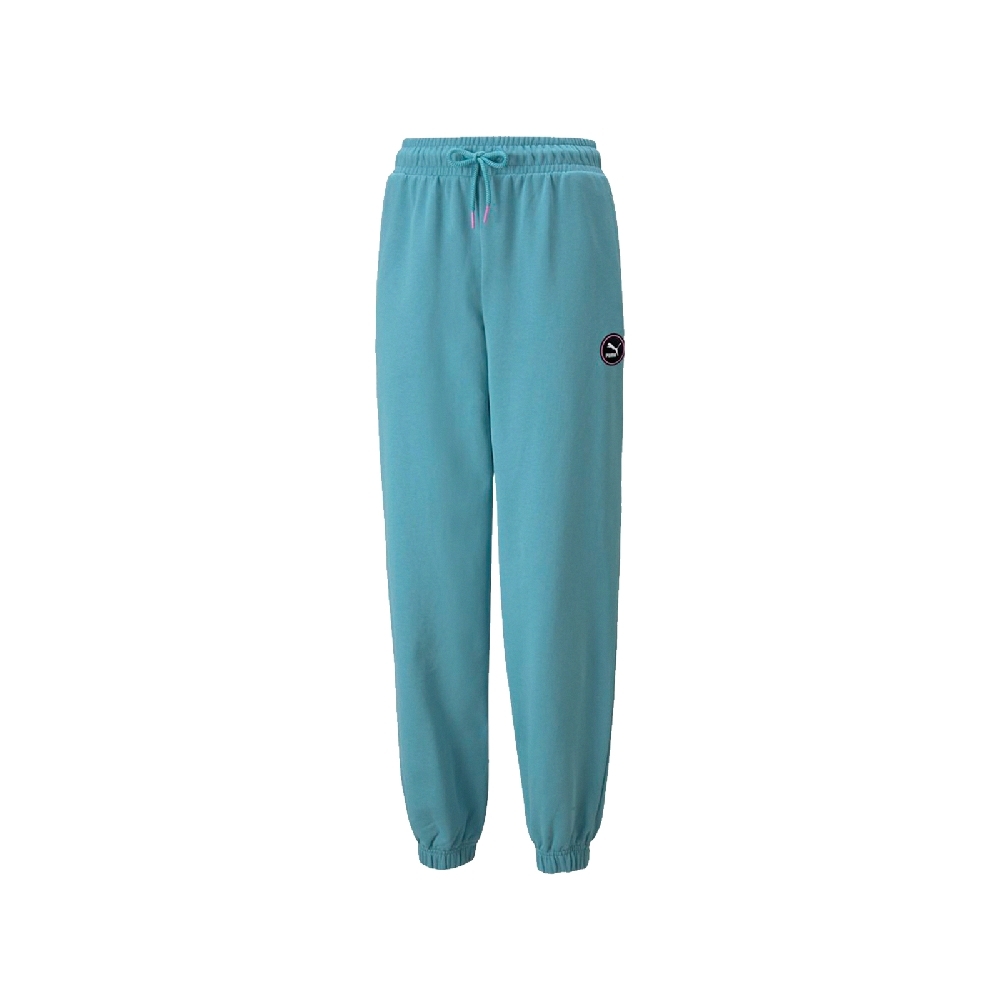 Puma 長褲 SWxP Sweat Pants 女款 Jolin 蔡依林 鬆緊褲頭 縮口褲 穿搭 藍彩 533567-61