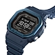 CASIO 卡西歐 G-SHOCK 心率偵測 藍牙 太陽能電力 金屬錶圈 湛藍 經典方型 運動系列 DW-H5600MB-2_44.5mm product thumbnail 1