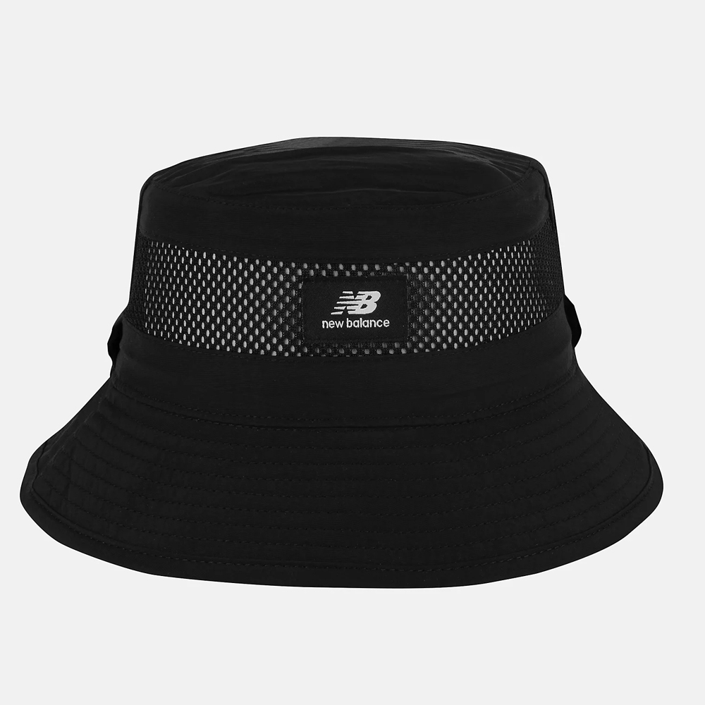 NEW BALANCE 漁夫帽 帽子 遮陽帽 黑 LAH21101BK