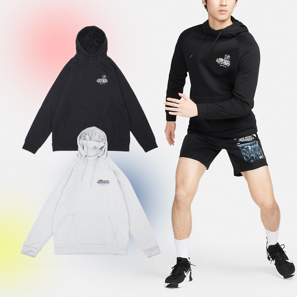 Nike 帽T Dri-FIT Fitness 男款 速乾 毛圈布 膠印 運動 連帽上衣 單一價 FN3286-010