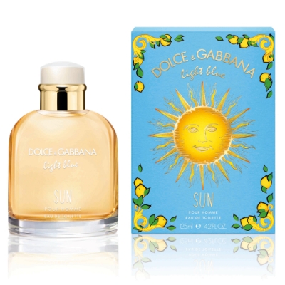 *D&G Light Blue Sun Men陽光夏日男性淡香水125ml+隨機品牌小香