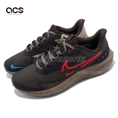 Nike 慢跑鞋 Air Zoom Pegasus 39 Shield 男鞋 棕 綠 防潑水 小飛馬 運動鞋 DO7625-200