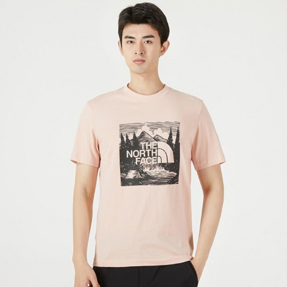 The North Face U MFO CELEBRATION LOGO TEE - AP 山景 男短袖T恤-粉-NF0A7WAPUBF