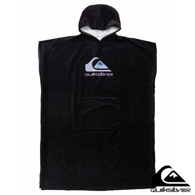 【QUIKSILVER】HOODY TOWEL 浴巾衣 黑色