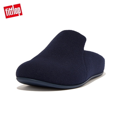 【FitFlop】CHRISSIE II HAUS FELT SLIPPERS易穿脫舒適便鞋-女(午夜藍)