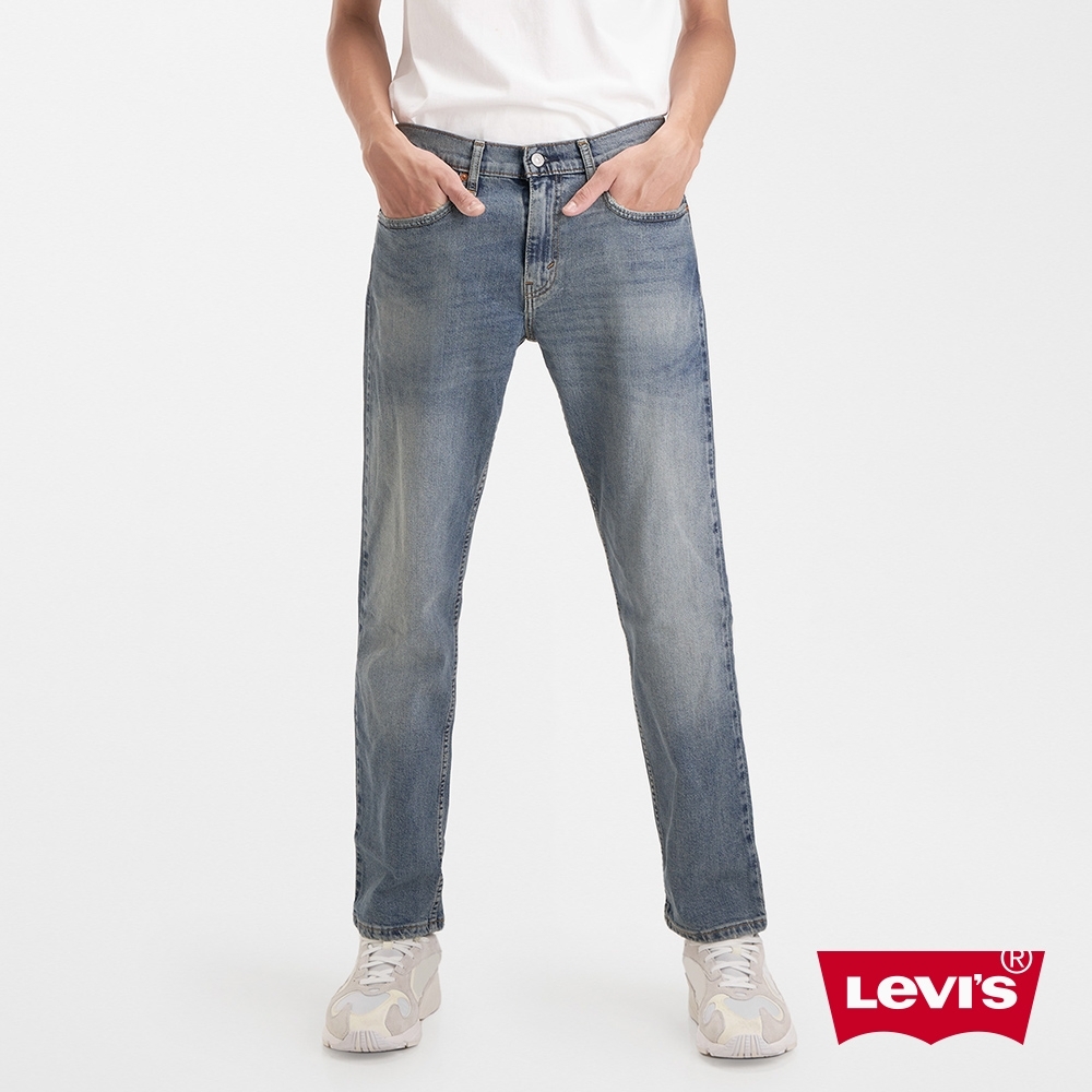 Levis 男款 上寬下窄 502Taper牛仔褲 灰藍水洗 天絲棉 彈性布料