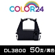 【COLOR24】for Fujitsu 50入組 DL3800 黑色相容色帶 /適用DL-3850+/DL-3750+/DL-3800 Pro product thumbnail 1