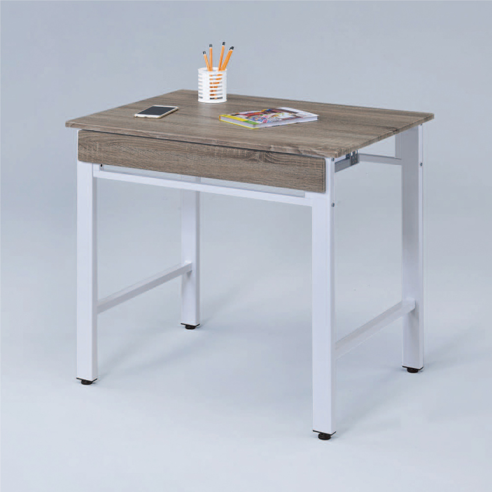 綠活居 亞比時尚2.7尺單抽書桌/電腦桌(二色)-80x60x76cm免組