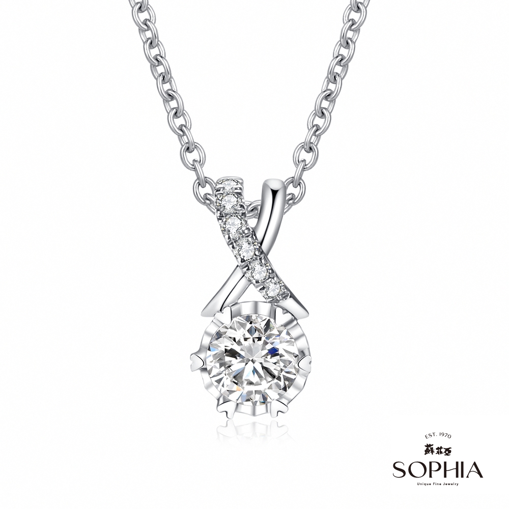 SOPHIA蘇菲亞珠寶 心願30分F/VS2 18K金鑽石項墜 暢貨出清