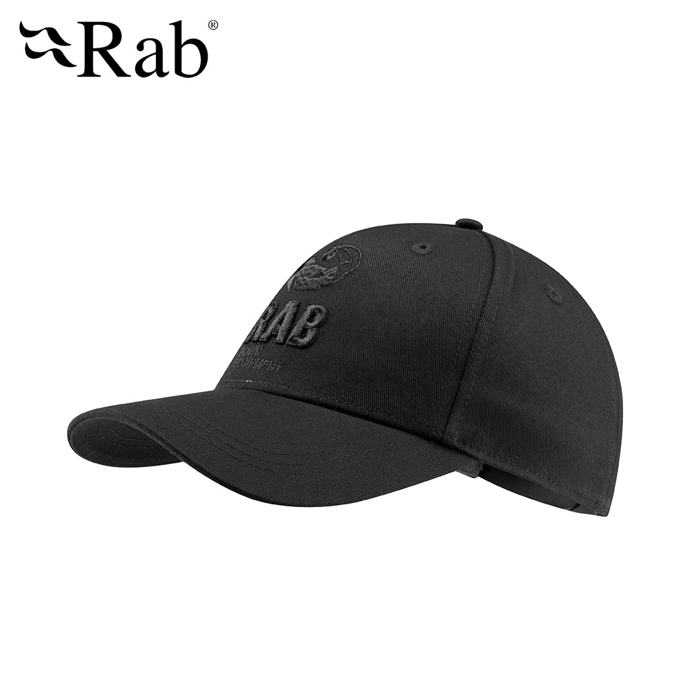 【英國RAB】Feather Cap 休閒棉質棒球帽 黑色 #QAB12