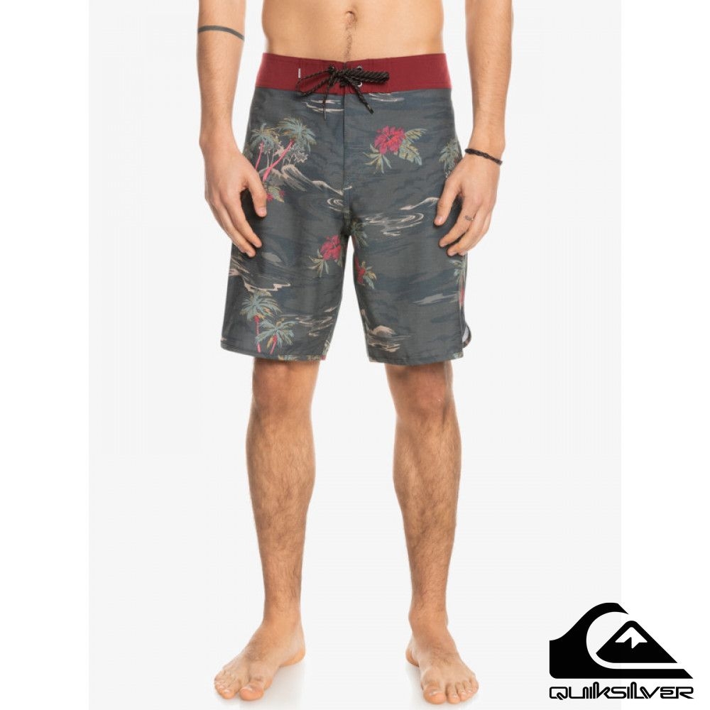 【QUIKSILVER】HEMPSTRETCH SCALLOP 19 衝浪褲 黑色