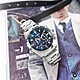 CITIZEN 星辰表 / AN8201-57L / 經典商務 三眼計時 日期 防水100米 不鏽鋼手錶-藍色/43mm product thumbnail 2