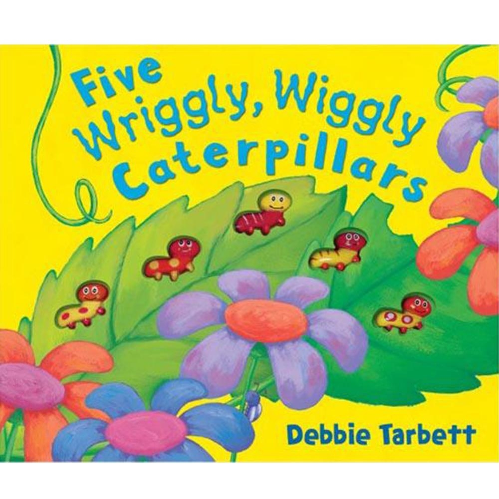 Five Wriggly,Wiggly Caterpillars 毛毛蟲歷險記精裝硬頁書