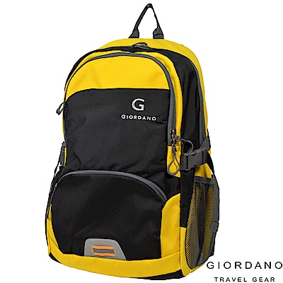 GIORDANO 佐丹奴 簡約旅行休閒後背包(黑)