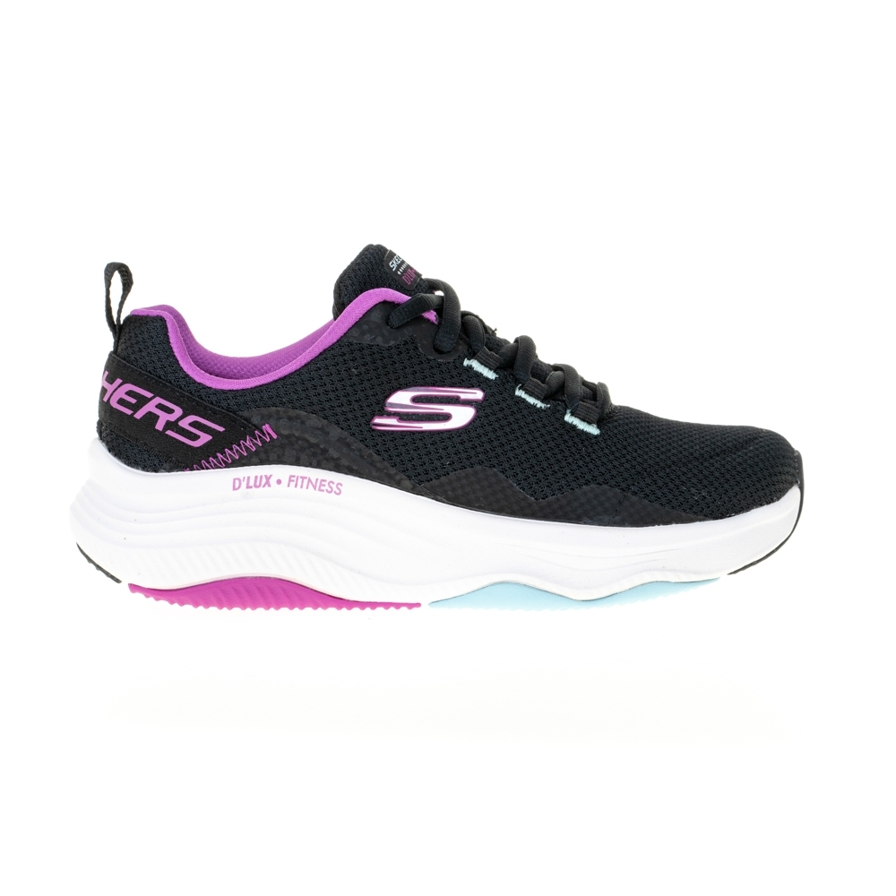 SKECHERS DLUX FITNESS 女休閒鞋-黑紫-149835BKMT