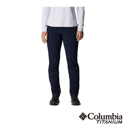 Columbia 哥倫比亞 女款-鈦UPF50防潑長褲-深藍 UAK14320NY / SS23