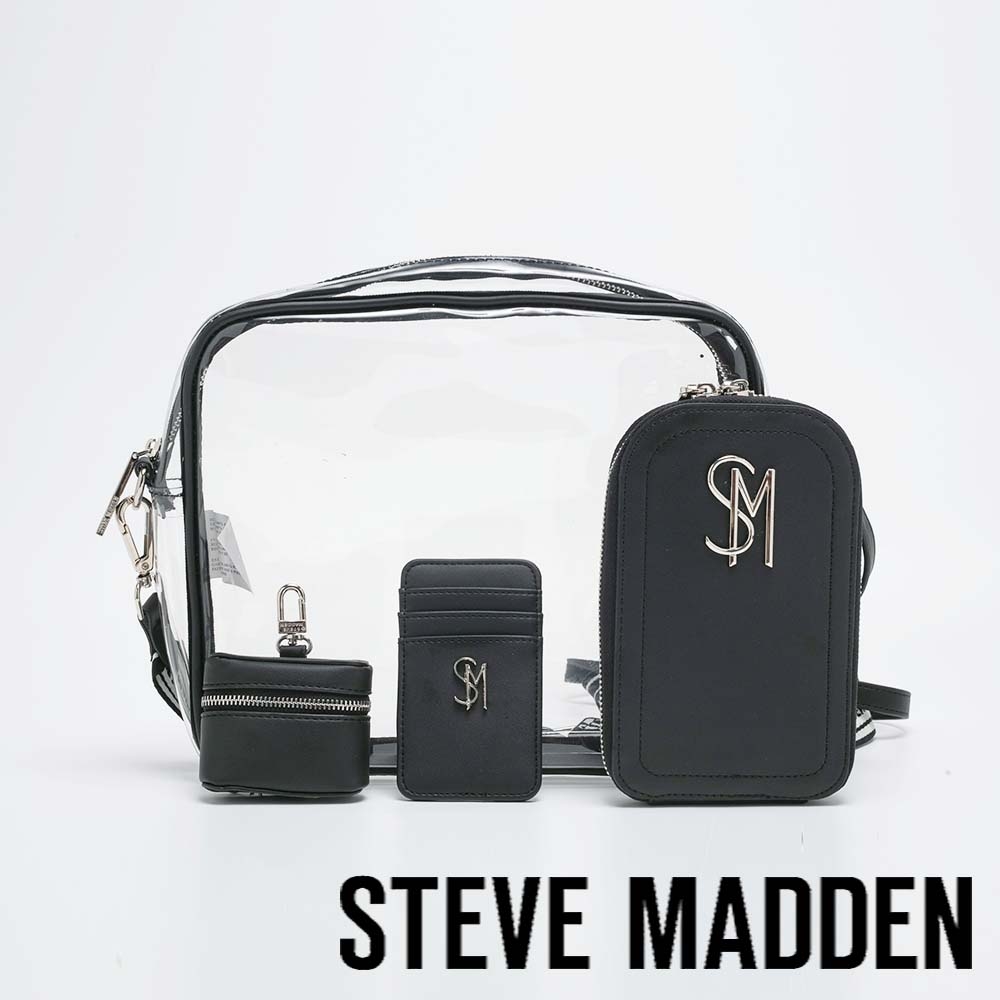 STEVE MADDEN-小包卡夾三合一組合包包-黑色