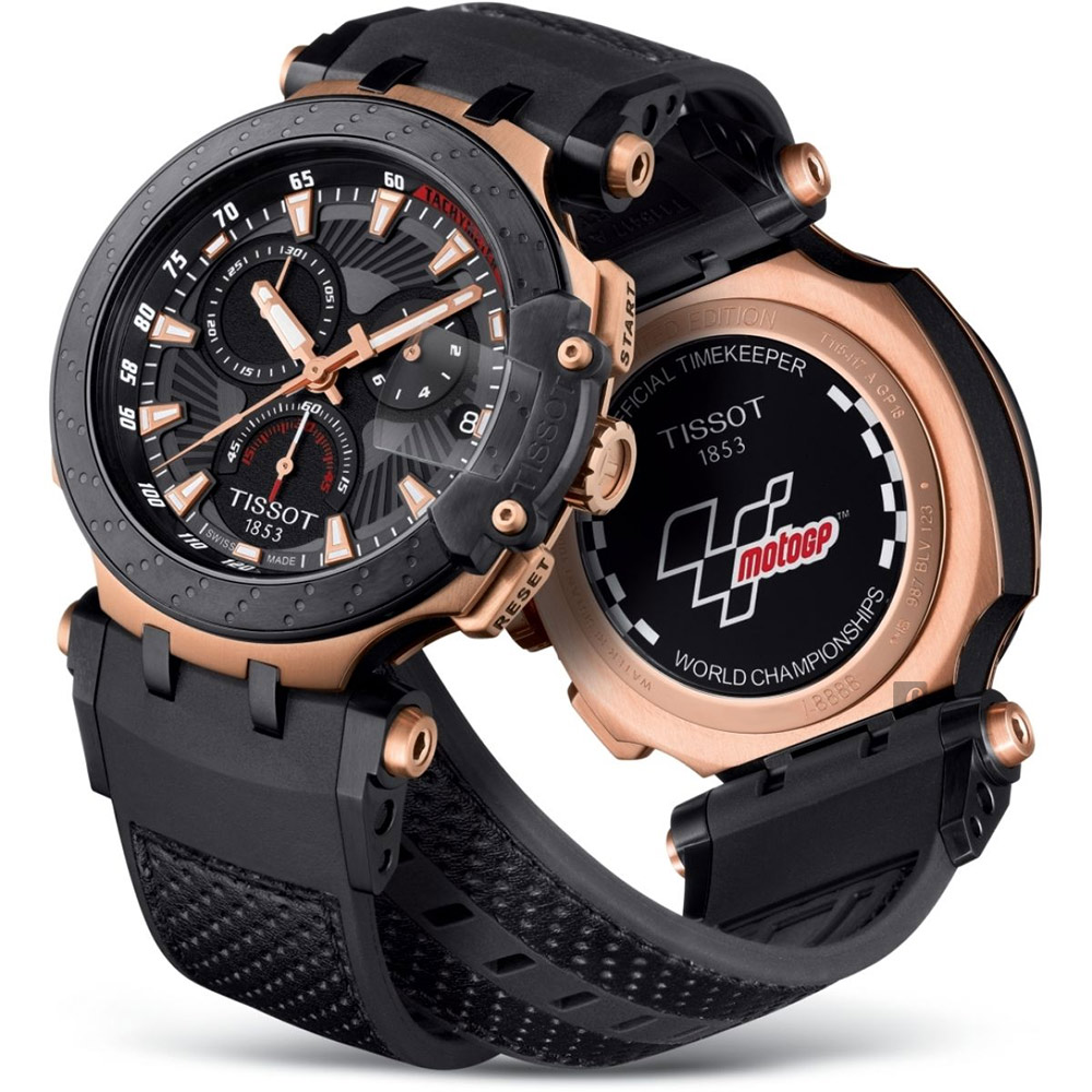 TISSOT 天梭 官方授權 T-RACE MOTOGP 2018 限量賽車錶-47mm T1154173706100