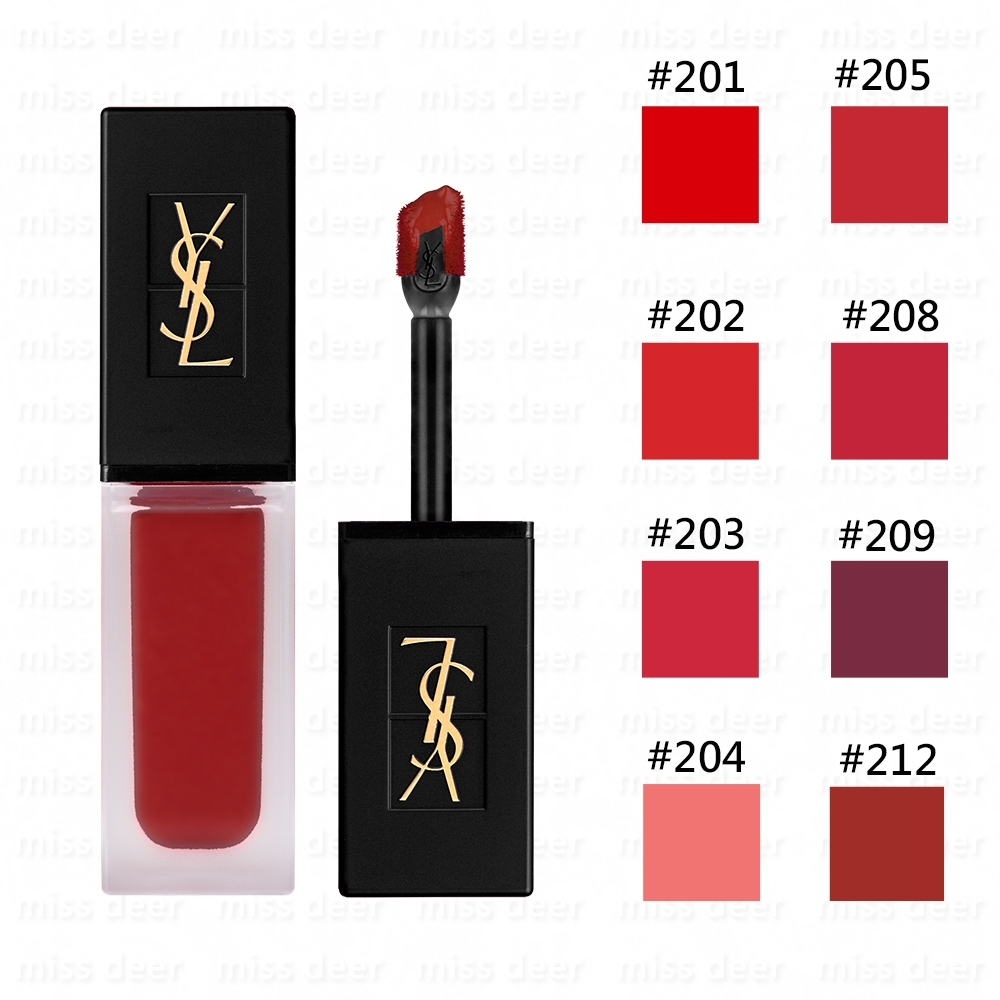 YSL 時尚印記雪絨唇釉6ml(8色任選)(白盒版)