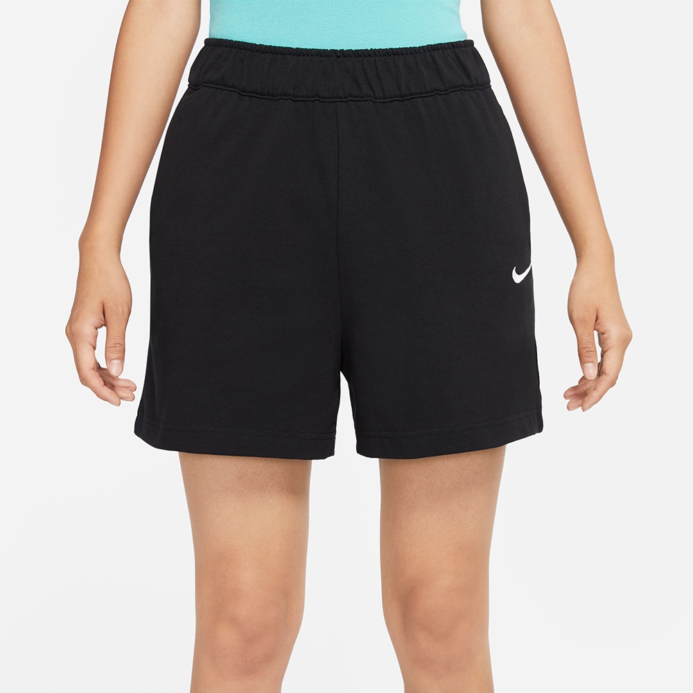 NIKE 短褲 女款 運動短褲 慢跑 AS W NSW JRSY SHORT 黑 DM6729-010