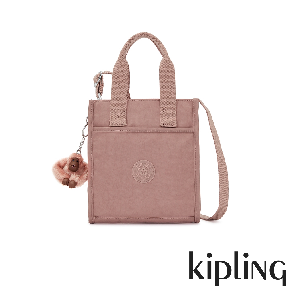 Kipling 乾燥藕粉色手提斜背托特包-INARA S