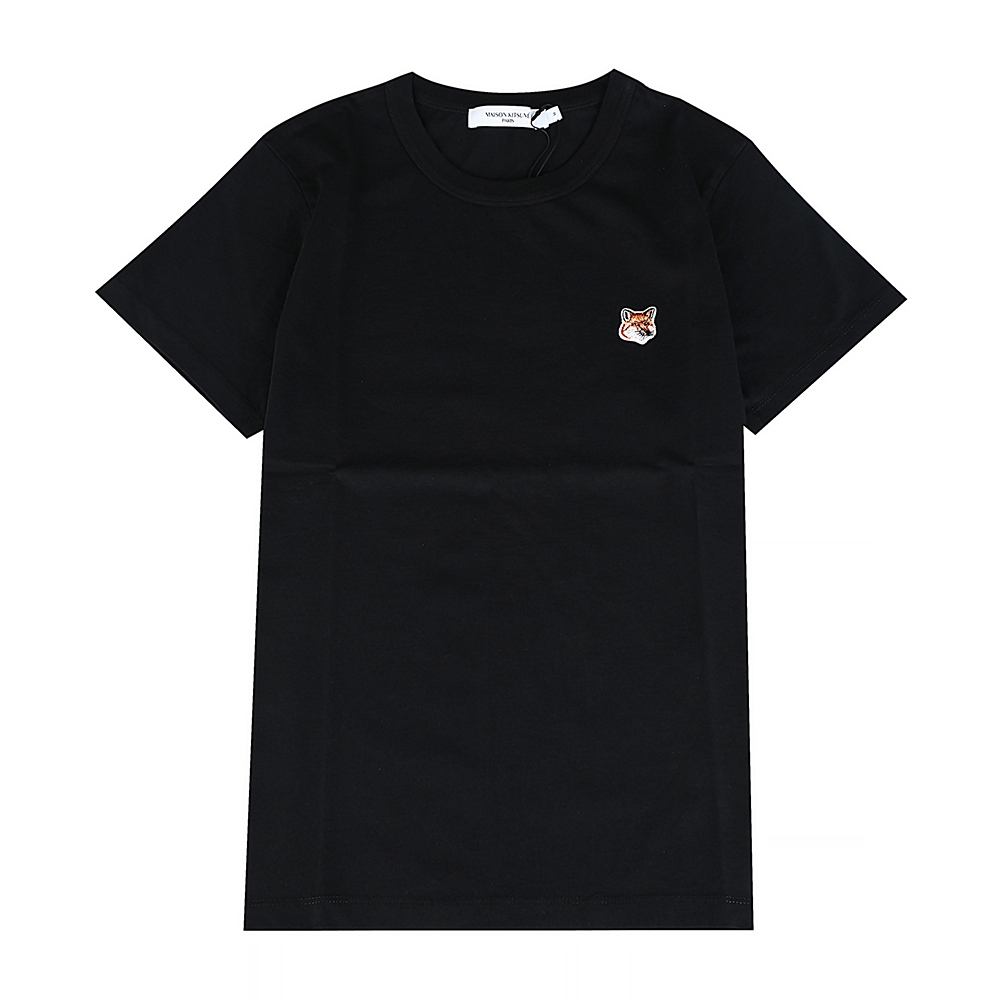 Maison Kitsuné 經典狐狸LOGO短袖T恤(黑/女款)