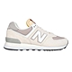 NEWBALANCE 男女休閒運動鞋-574系列 麂皮 慢跑 NB N字鞋 U574RCD 淺奶茶灰白 product thumbnail 1