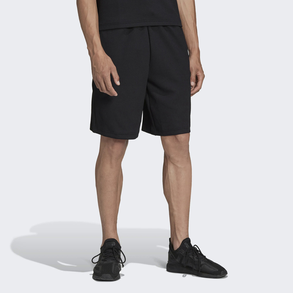 Adidas C Plisse Short [HC4616] 男 短褲 休閒 經典 國際版 褶縐 彈性腰頭 簡約 黑