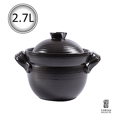 陸寶 和風雙層蓋陶鍋2號2.7L