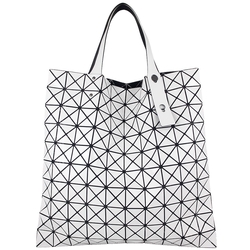 ISSEY MIYAKE 三宅一生 BAOBAO 白色三角格10x10手提包