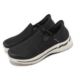 Skechers 懶人鞋 Go Walk Arch Fit-SLIP-INS 男鞋 黑 套入款 足弓支撐 休閒 健走鞋 216259BLK