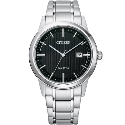 CITIZEN 星辰 簡約商務光動能腕錶(AW1231-66E)