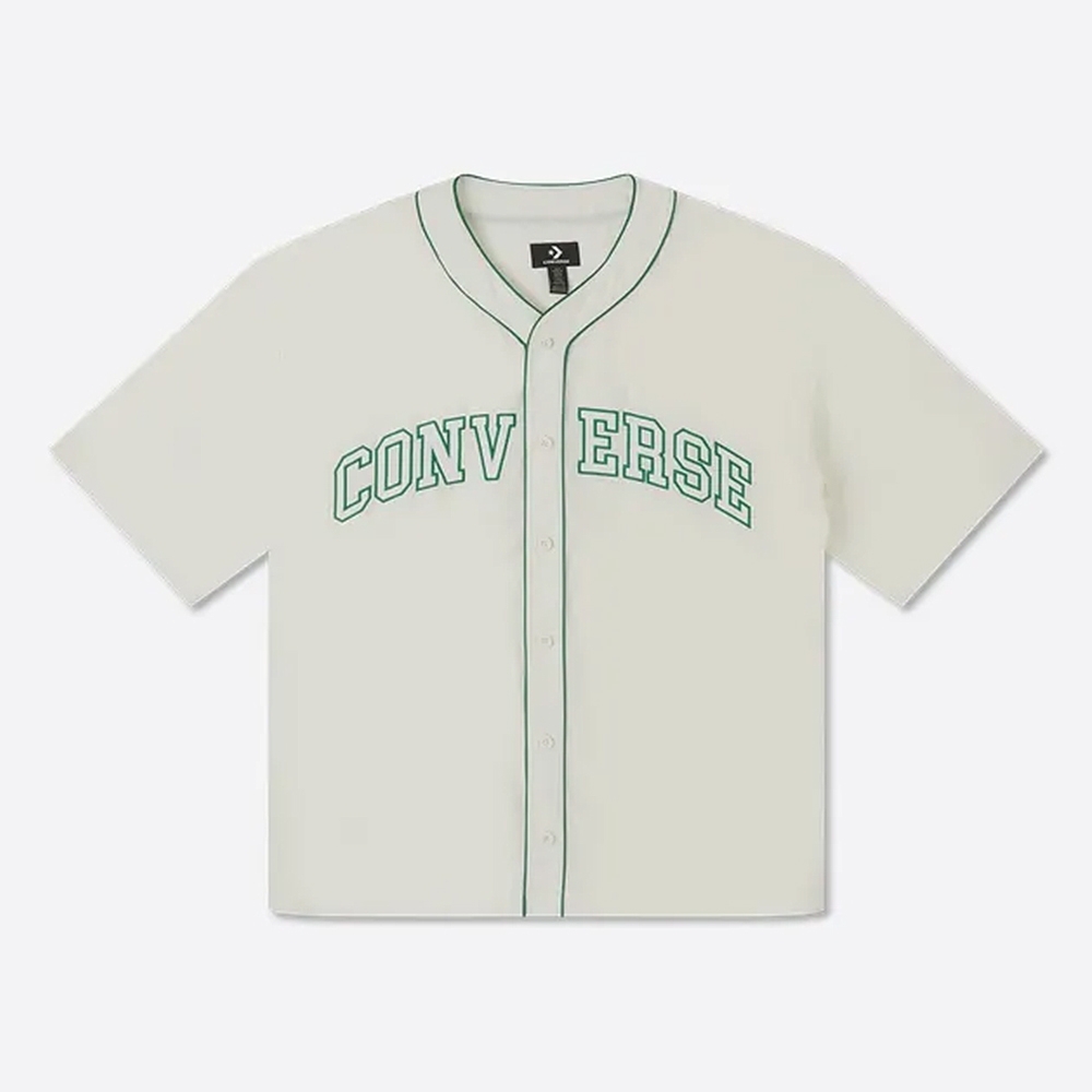 CONVERSE BASEBALL SHIRT 短袖上衣 男 米白_10027220-A01