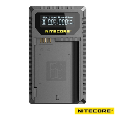 NITECORE UNK2 液晶顯示 USB 雙槽充電器 For Nikon EN-EL15