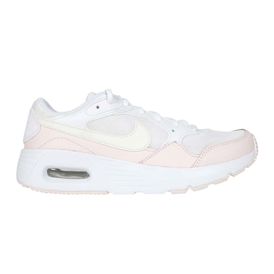 NIKE AIR MAX SC-GS 女大童氣墊緩震慢跑鞋-氣墊 CZ5358-115 白淺粉