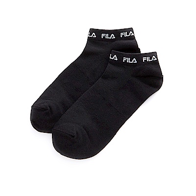 FILA 基本款棉質薄底踝襪-黑 SCT-1000-BK