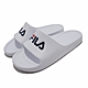 Fila 拖鞋 Sleek Slide 基本款 男女鞋 斐樂 一體式 EVA 柔軟 情侶鞋 白 藍 4S355W113 product thumbnail 1