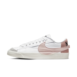 Nike BLAZER LOW 77 JUMBO 低筒 大勾  女休閒鞋-白粉-DQ1470102