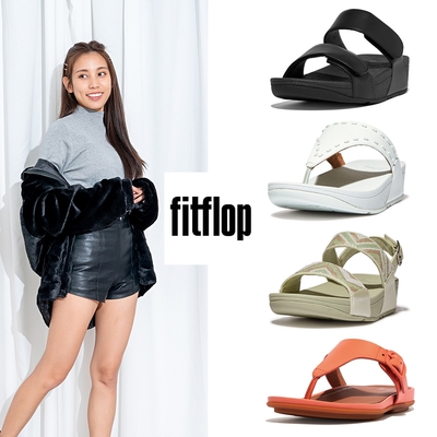 時時樂【FitFlop】經典素面 / 縫線造型 / 多彩亮片 / 扣環造型涼拖鞋-女(共7款)