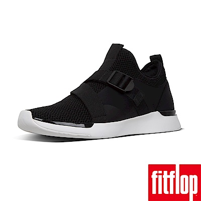 FitFlop FLEXKNIT V-STRAP SNEAKERS-黑色