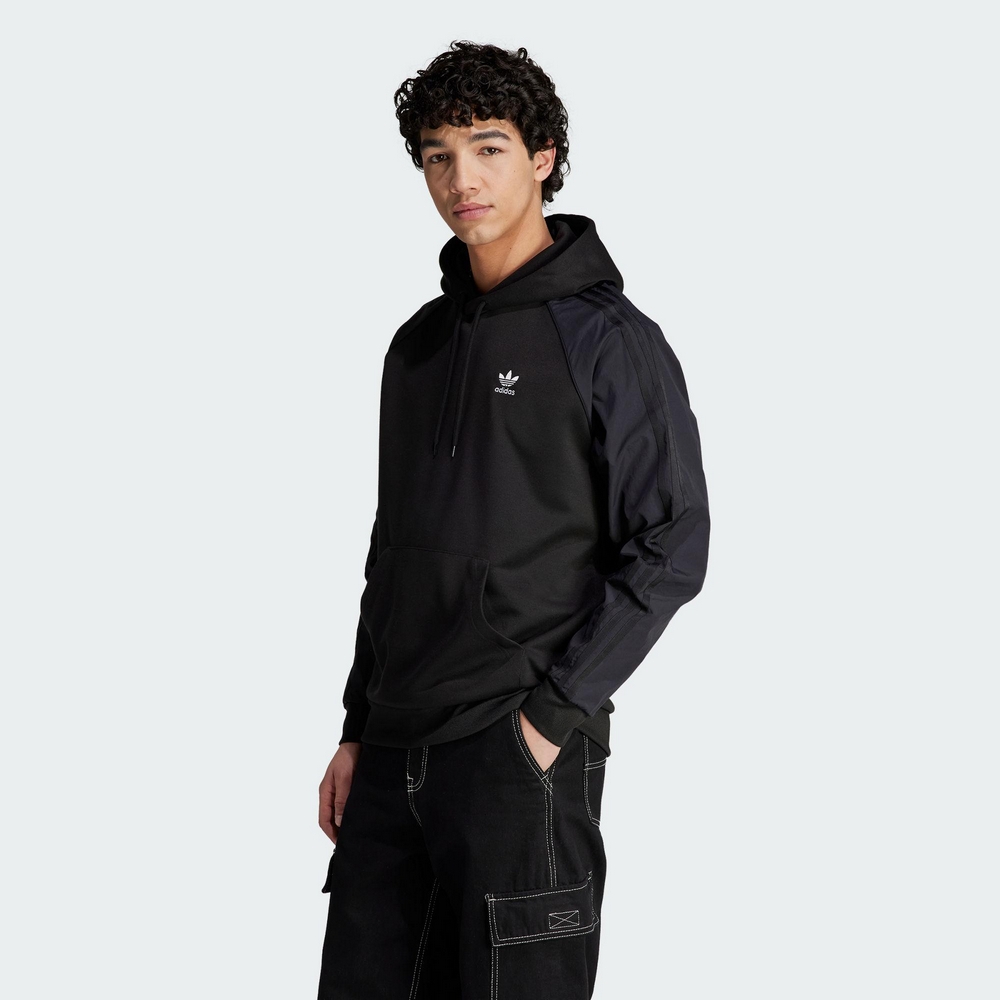 ADIDAS RE-PRO HOODIE 三葉草 男連帽上衣-黑-II5779