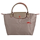 LONGCHAMP  LE PLIAGE 小馬logo短提把手提包/卡其S product thumbnail 1